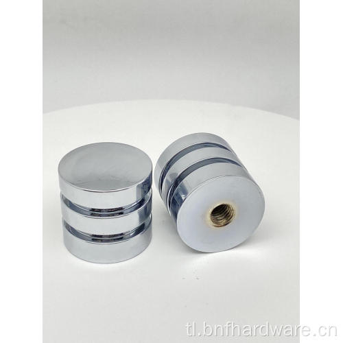 Ang Double Groove Chromium Plating Bright Furniture Knobs